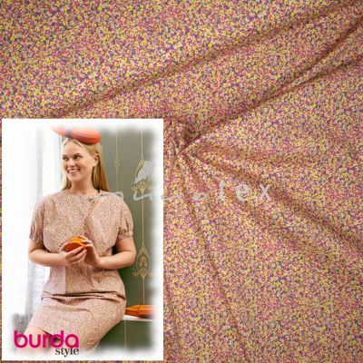 Burda Style - Modell 110 Kleid, Popeline Blümchen