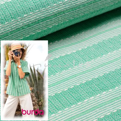 Baumwoll-Jacquard, Burda Modell 118A Bluse