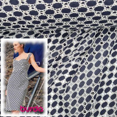 Burda Style, Modell 124 Kleid, Lochspitze