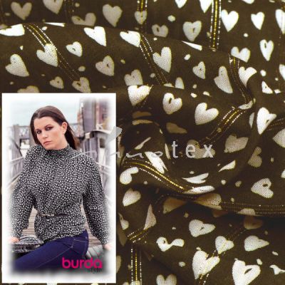 Burda Style, Viskose Herzen & Lurex
