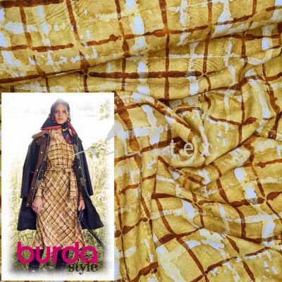 Burda Style, Modell 117 Kleid, Viskosetwill ocker