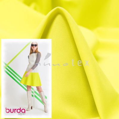 Burda - Modell 114B Kleid, neongelb