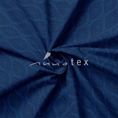 Satin, Ornamente, blau 