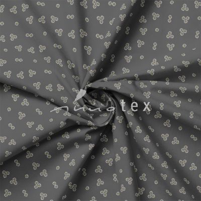 Baumwolle Stoffe, Gewebe, Patchwork, Art. Cosmo, Blumen, Grau