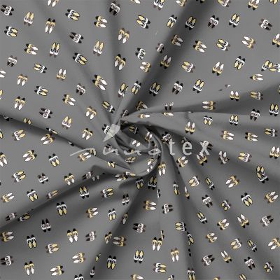 Innotex - Stoffe, hochwertiges Glanzgewebe, Budapester Herrenschuhe, grau