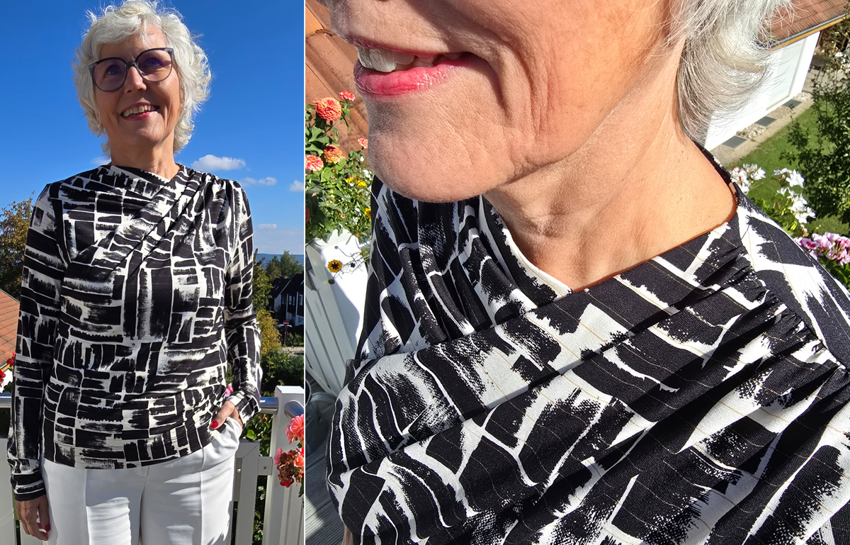 Shirt mit Drappierung nähen